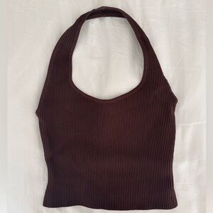 Babaton Sculpt Knit Backless Halter Top